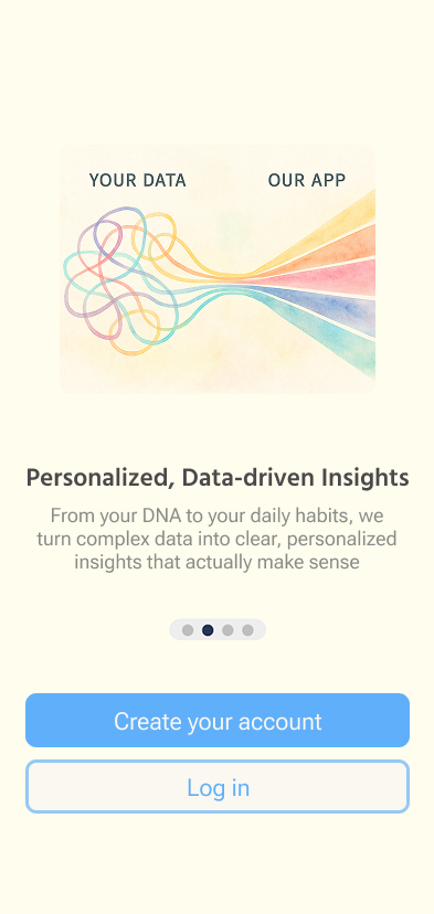 Onboarding — Personalized, data-driven insights